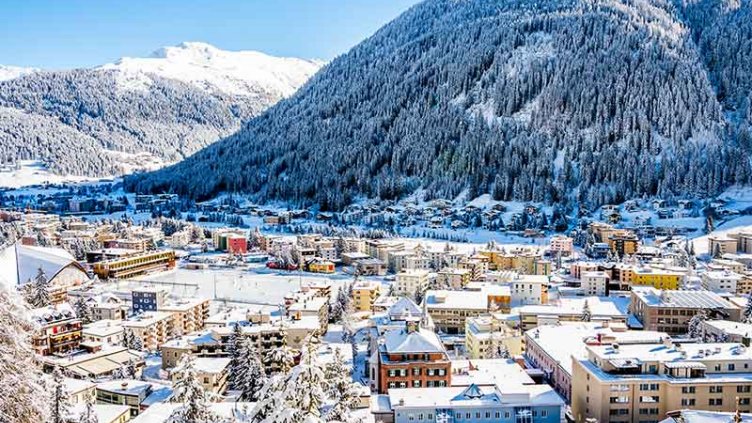 Davos during winter season